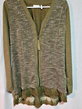 Lounge Olive Long Sleeve Top